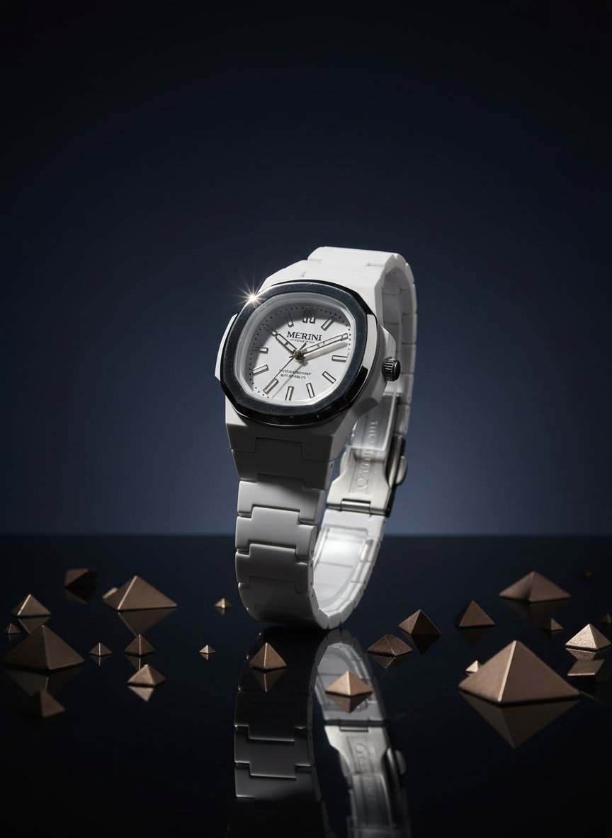 Merini White Watch